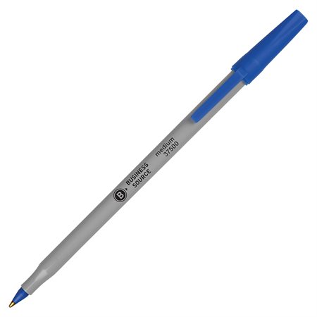 Stylos à bille Business Source Pointe moyenne bleu (bte 60)