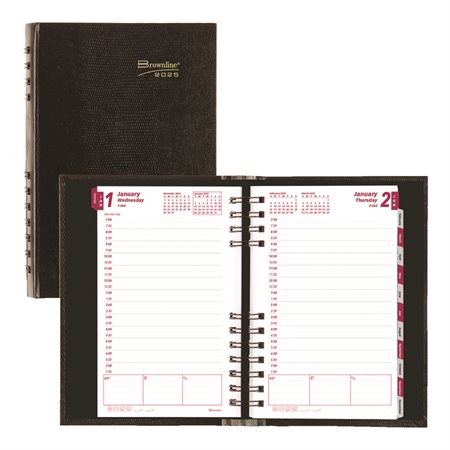 Daily Diary (2025) CoilPro hard cover black