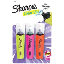 Surligneur Clear View® Paquet de 3 variés