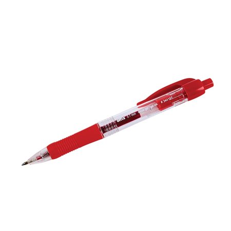 Stylo à bille roulante rétractable Offix® rouge