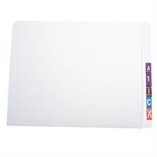 End Tab File Folder legal size