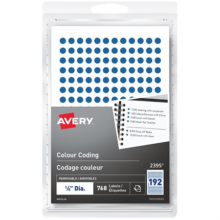 Self-Adhesive Colour Coding Labels blue