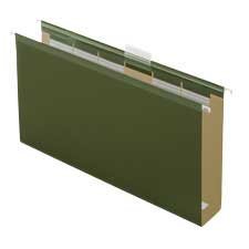 Ready-Tab™ Reinforced Hanging Folders Legal standard green