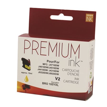 Compatible Premium Ink (Alternative to Brother LC105) yellow