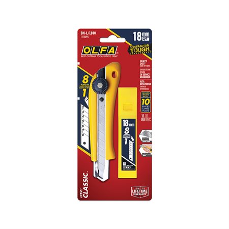 18 mm Utility Knife and Blades Combo Pack