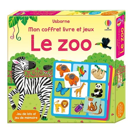 Mon coffret livre et jeux: Le Zoo